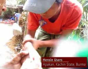 HEROIN Users, Hpakan, Kachin State, Northern Burma